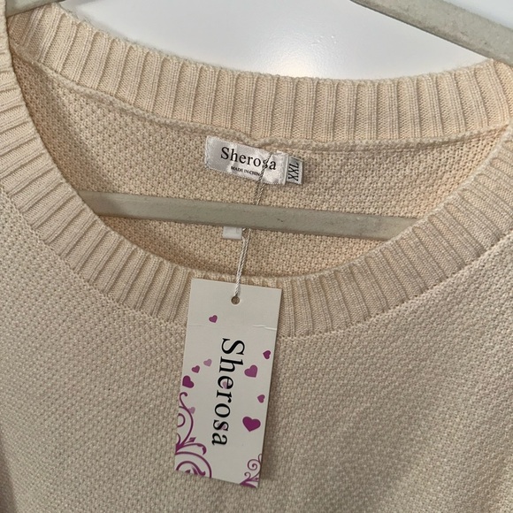 St. John's Bay Cream Sweater for Women - Picture 9 of 10